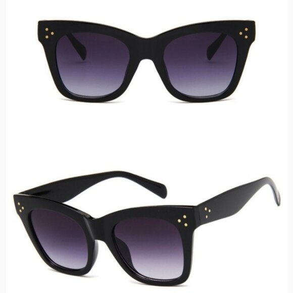 Black Oversized Sunglasses - Picture 2 of 6